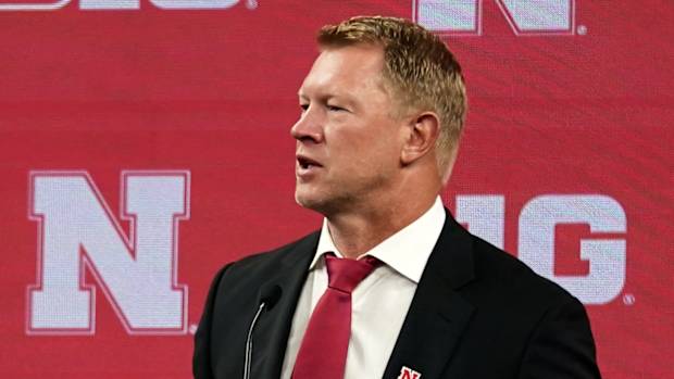Scott Frost 2022 Big Ten football media days USATSI_18748419
